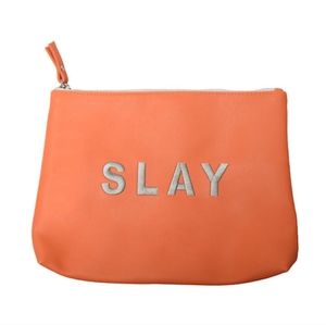 Secret Service Beauty * "SLAY" Vegan Leather Makeup Bag * SZ LARGE